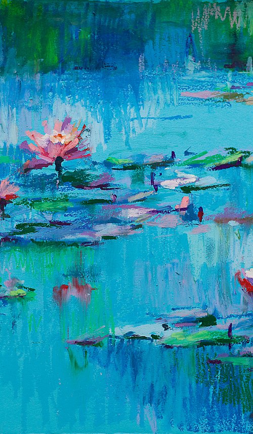 Waterlilies. Sunset by Sasha Romm