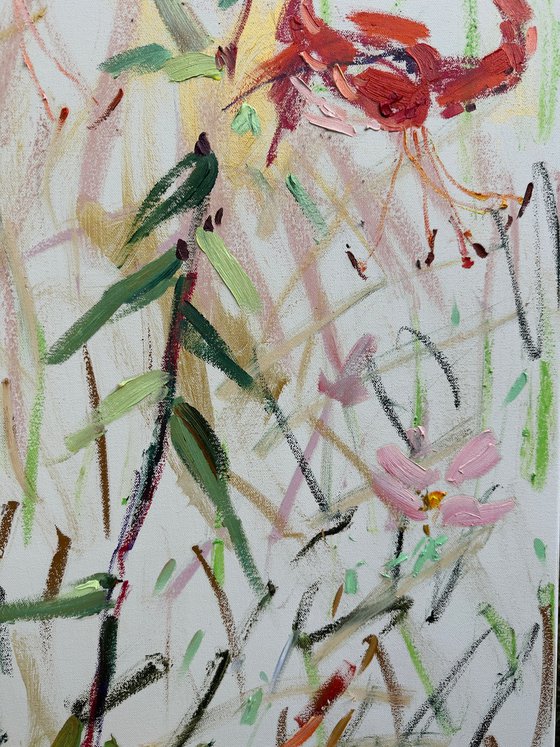 Lilies and roses