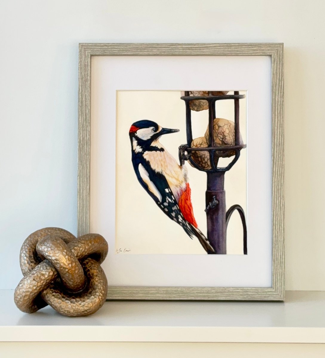Photorealistic Watercolour , Woody The Woodpecker By Irsa Ervin, 12 X 15, Artwork For Sale On Artfinder