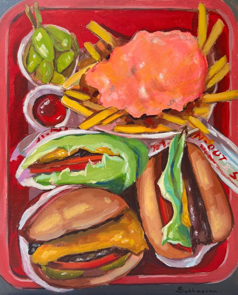Still Life with In-N-Out Burgers and Animal Style Fries by Victoria Sukhasyan