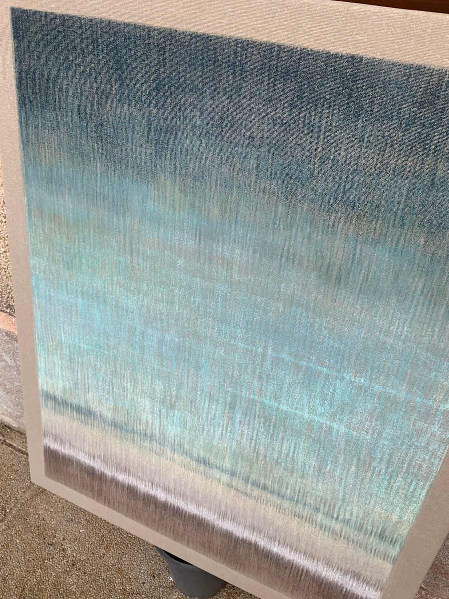 Abstract Landscape Painting By Malgorzata Krakowiak, 26 X 32", Sublimat N*132, Original Artwork