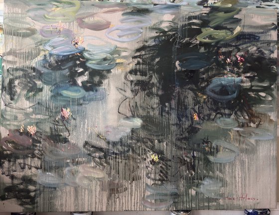 Summer rain. Reflections.