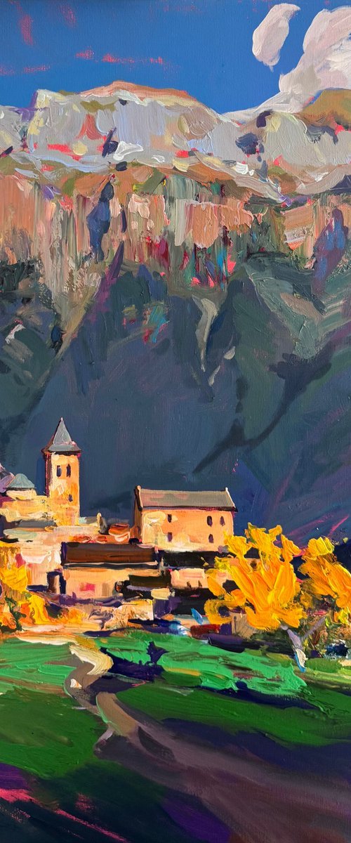Autumn Colors in the Pyrenees.Torla by Anton Gudzykevych