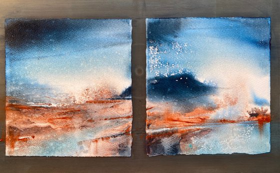 Winter Whispers (diptych)