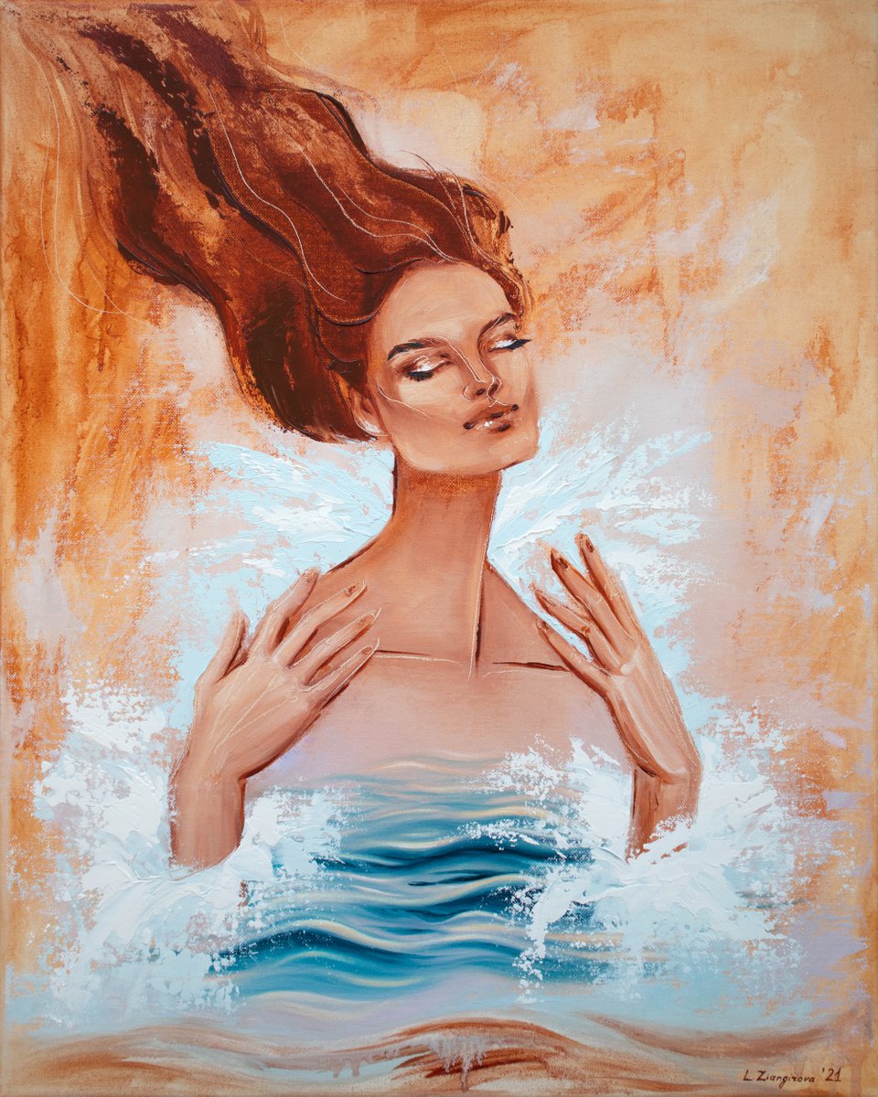 My sea is always with me | 40*50 cm by Lada Ziangirova