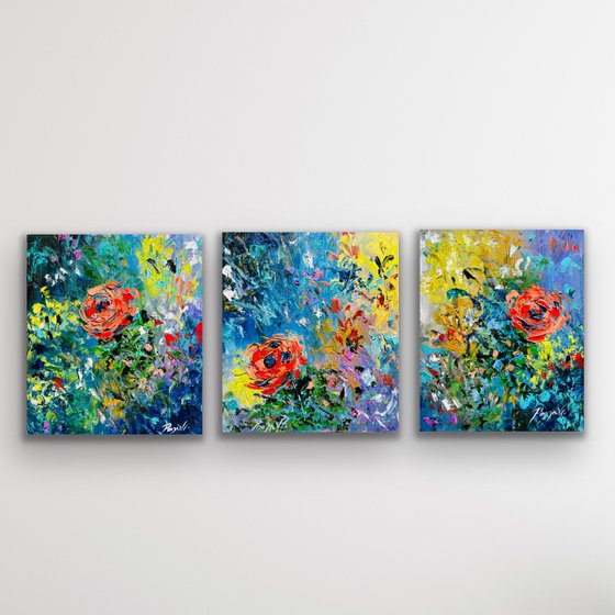 Bright, Bold and Beautiful - Triptych