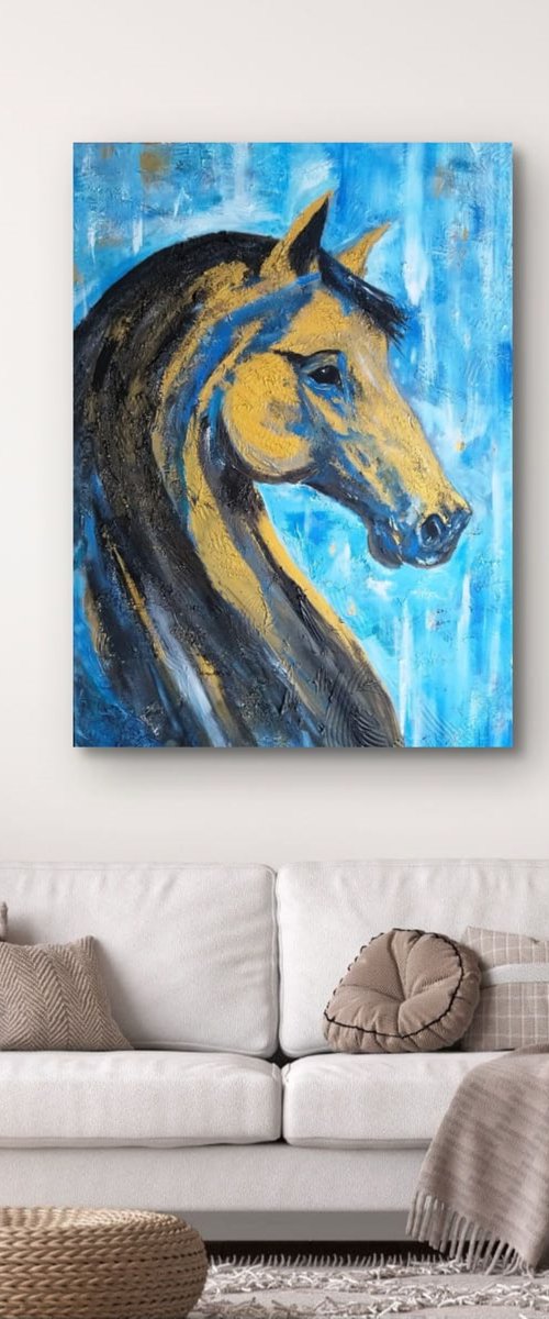 Golden Gaze by Igor Kotnik Art