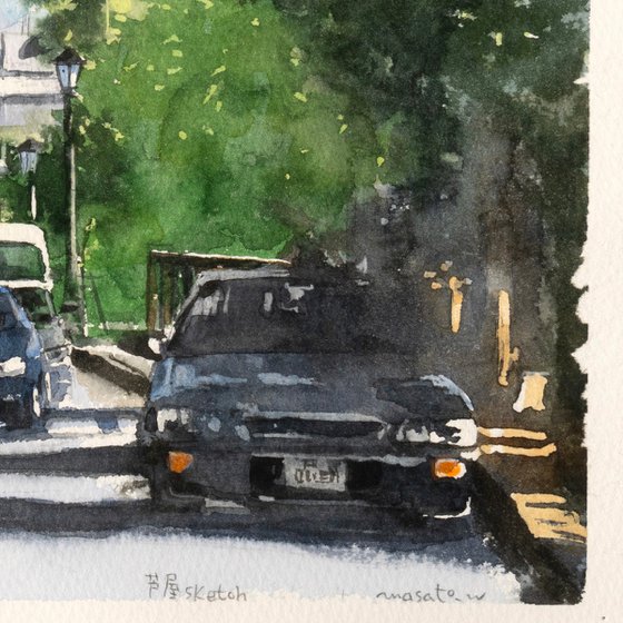 Church View Ashiya - 30x20cm Sketch