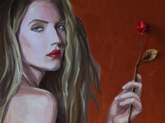 Girl with rose