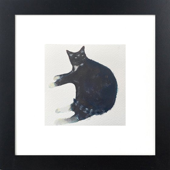 George the Cat framed