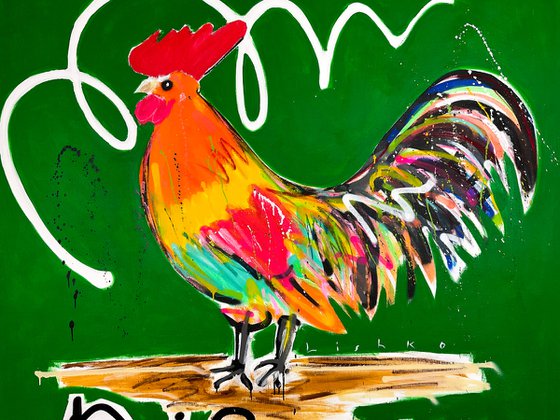 Rooster 140 X 140 CM / 55.11 Х 55.11 INCH