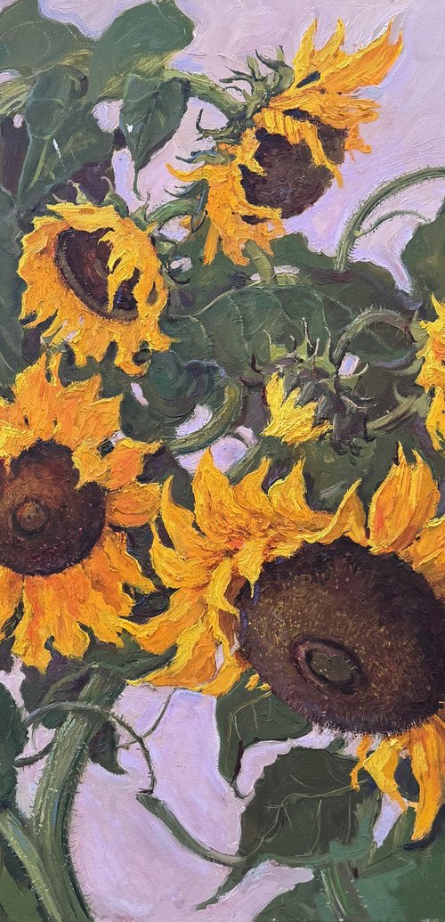 Sunflowers Still life #3 by Evgeniia Mekhova