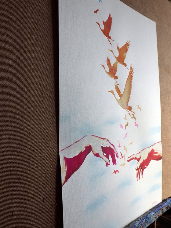 Fantasy with Flowers 335: paper 59x42cm