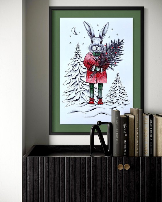 CHRISTMAS GENTLEMAN BUNNY