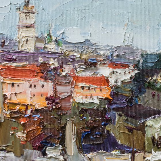 Lviv - Original cityscape painting