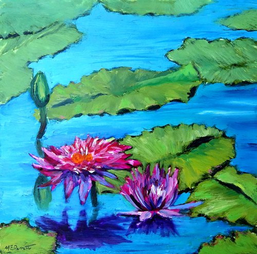 Circle of Waterlily Life by Marion Derrett
