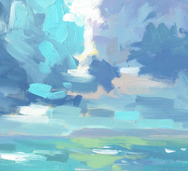 Silver Linings Over Lundy Island Artfinder