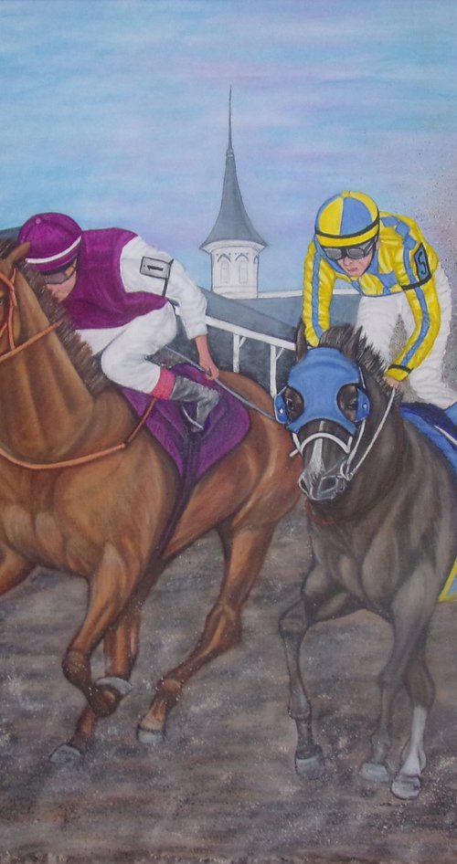 Kentucky Derby,  Thoroughbred Horse Racing by Sofya Mikeworth