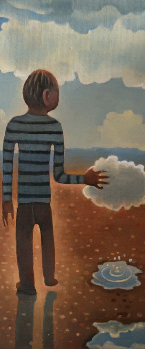 Boy conducting a cloud (study) by Rory Mitchell