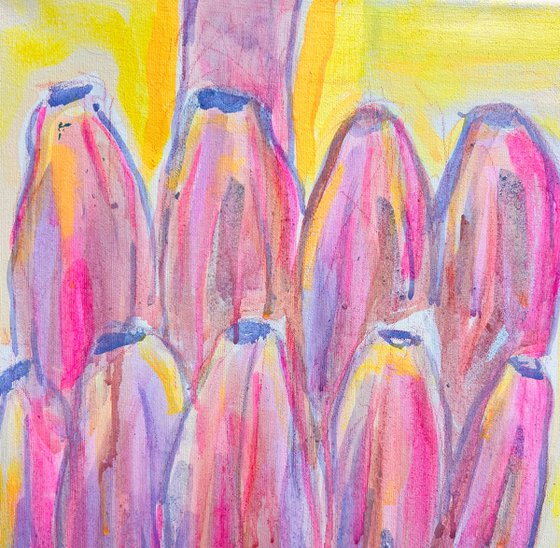 Purple and Yellow Banana Study