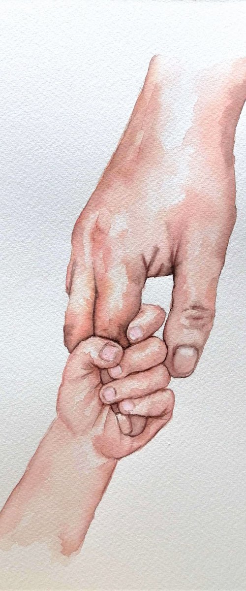 Holding hands IV by Mateja Marinko