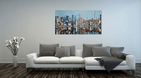 Urban Skyline Reflection New York