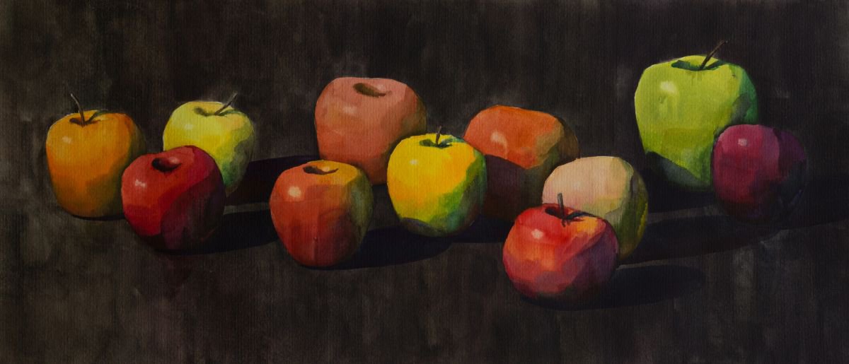 Apples still life by Daniil Belov