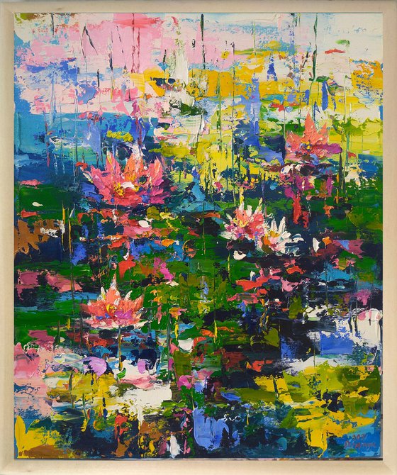 Abstract landscape  (Water lilies)