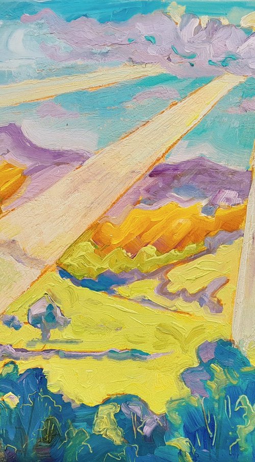 Sudden Sun Over Hills by Mary Kemp
