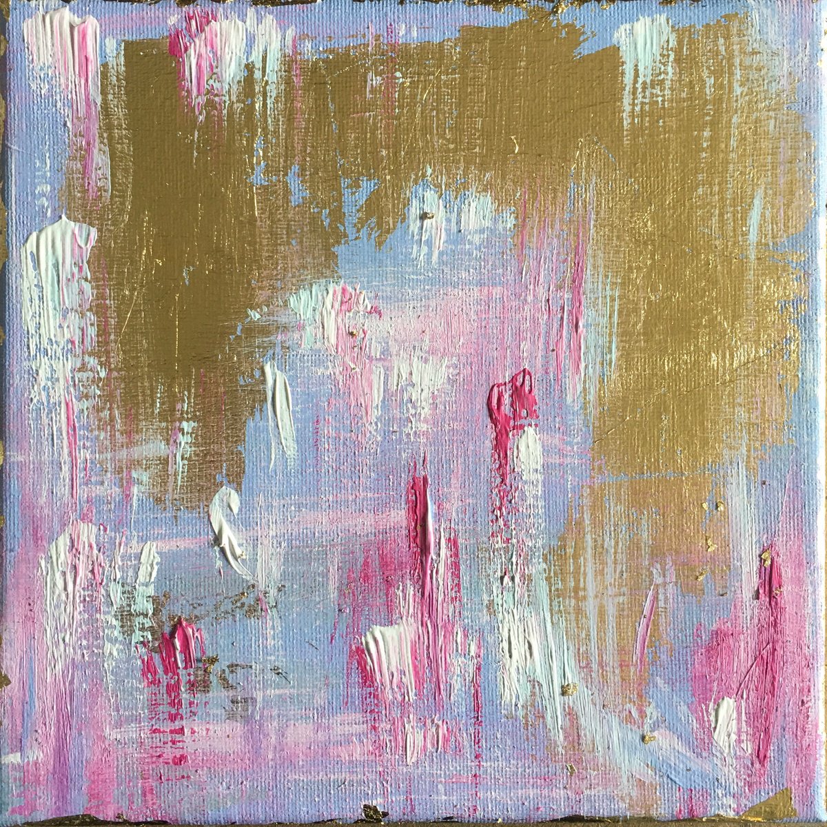 Impressionistic Abstract Acrylic Painting By Amelia Taylor, 8 X 8, Abstract Painting, Original Artwork