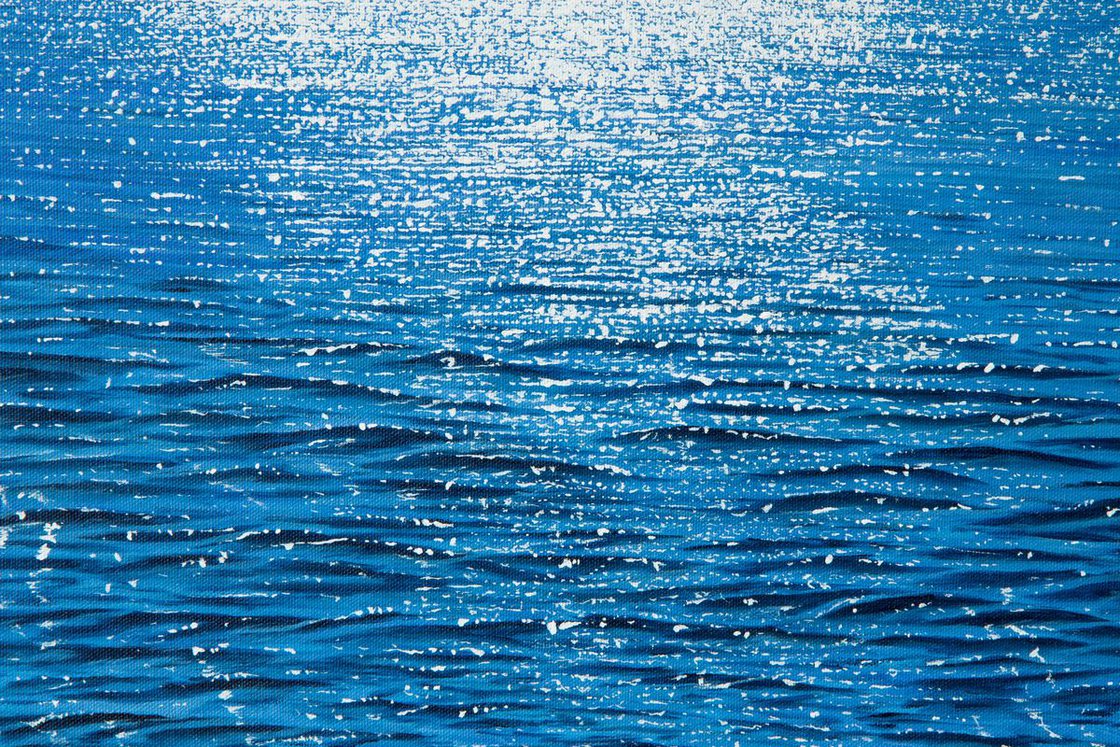 Shimmering ripples -2 Acrylic painting: Stefan Fierros | Artfinder