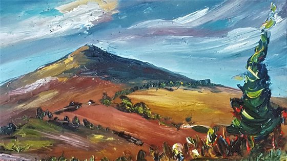 Autumn Colours on Croghan Mountain - my first painting of 2019