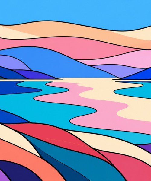 Flowing Landscape #51 by Marina Krylova