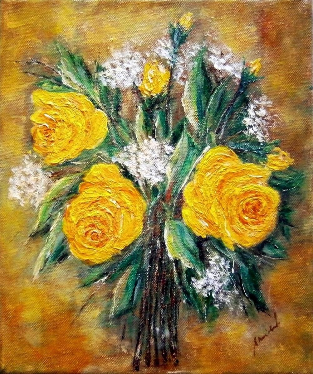 Still life with rose .. by Emlia Urbankov