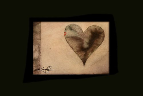 Heart 2020-3 -  Mixed Media Painting by Kathy Morton Stanion by Kathy Morton Stanion