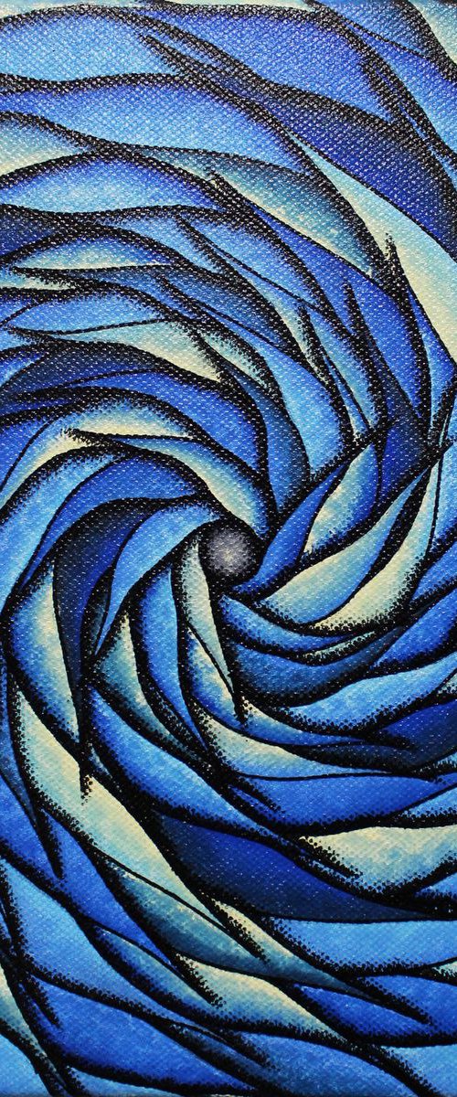 Blueish spiral by Jonathan Pradillon