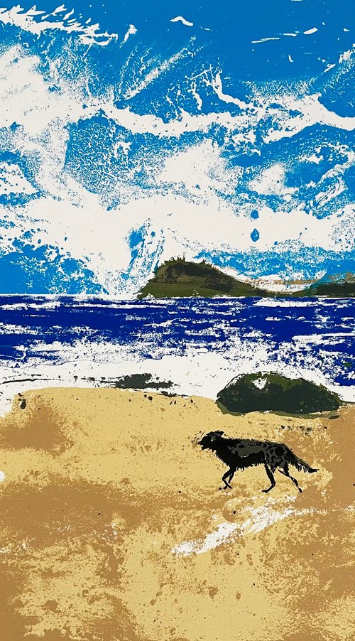 Dogs on a Beach by Tim Southall