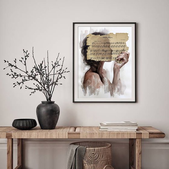 Hidden Feminine Silhouette Collage