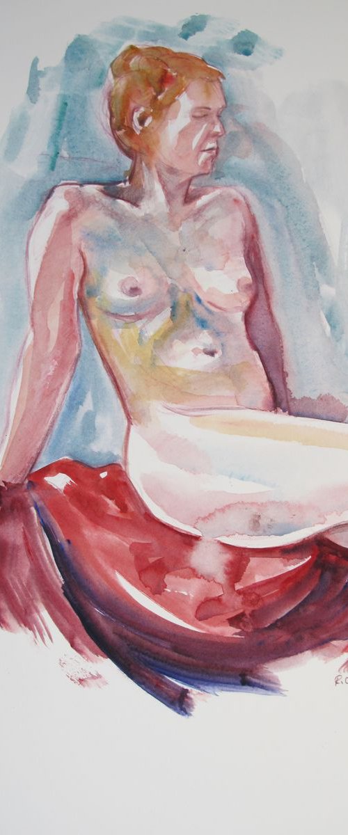 seated female nude by Rory O’Neill