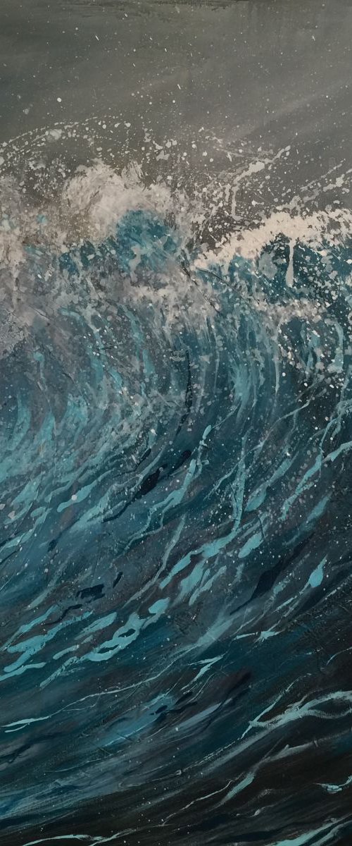 The biggest wave by Amanda Lakin Art