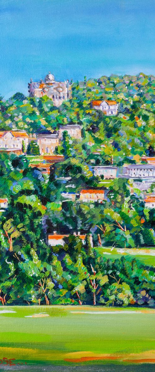 ACROSS THE FIELDS TO PENNE D'AGENAIS by Diana Aungier-Rose