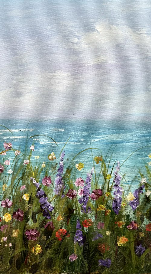 Flowers at the Water’s Edge by Tanja Frost