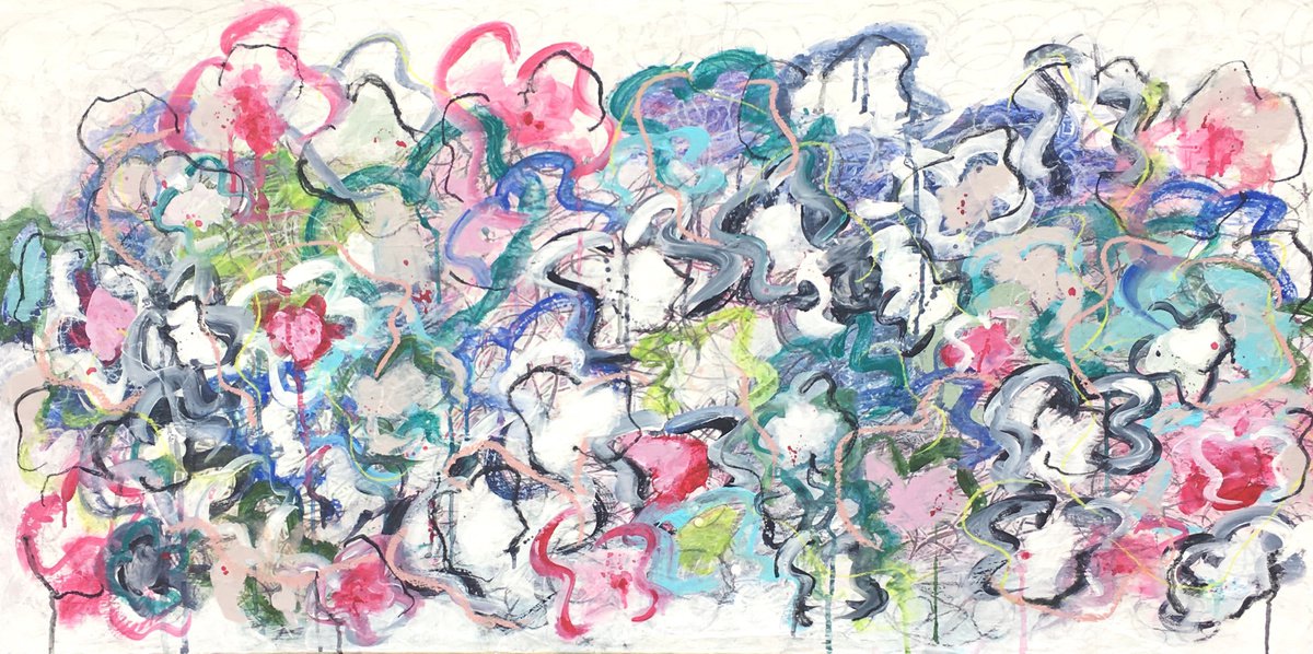 Fiesta Time Iii By Angelika Millmaker, 48 X 24, Artwork For Sale On Artfinder
