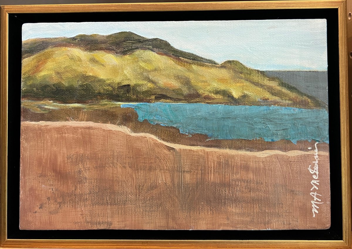 Impressionistic Landscape Acrylic Painting By Maryanne Mckernie, 10 X 7", Within Reach, Original Artwork