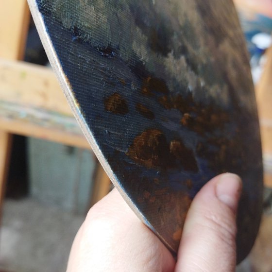 Crashing Waves at the Rocky Shore