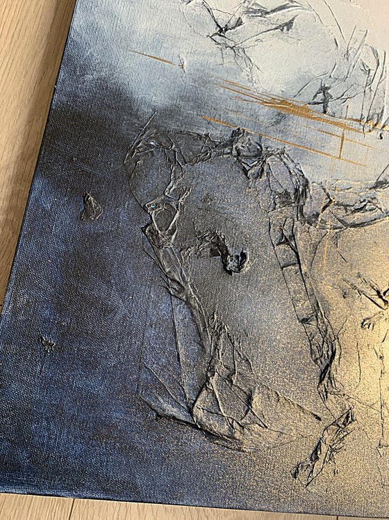 Auric Veil Pink Gold Navy