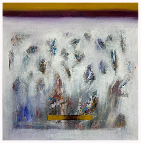 Soft Convergence_30"X30" 2025