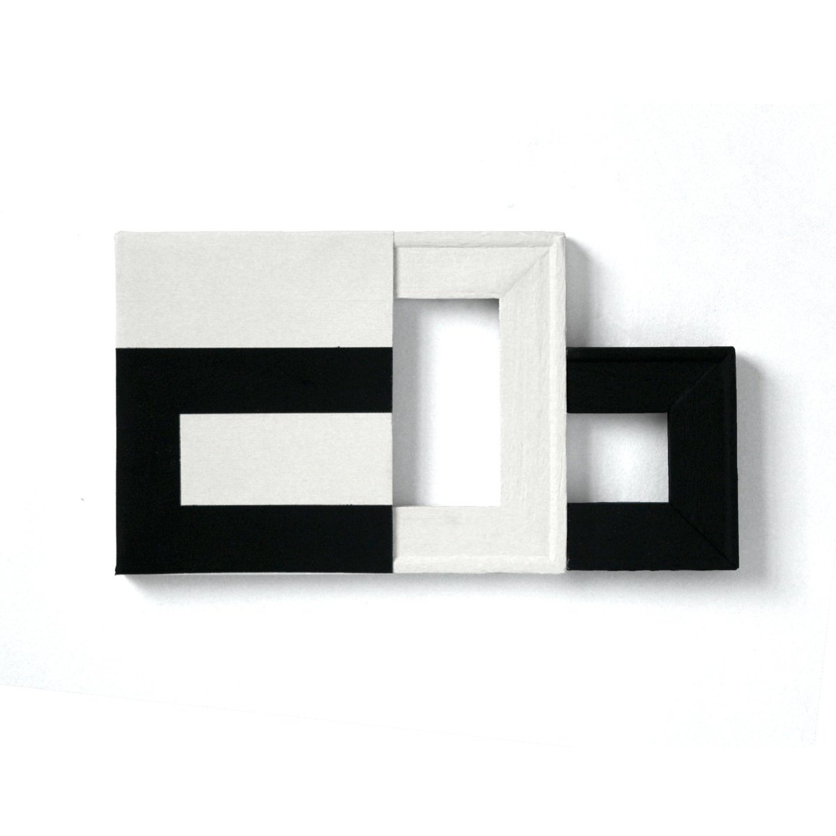 Geometric Abstract Acrylic Painting By Martin Singer, 13 X 7", 3C-20, Original Artwork