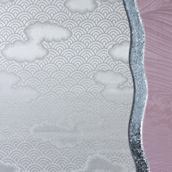 Pink waves ~Endlessness~ (Kimono Upcycled)