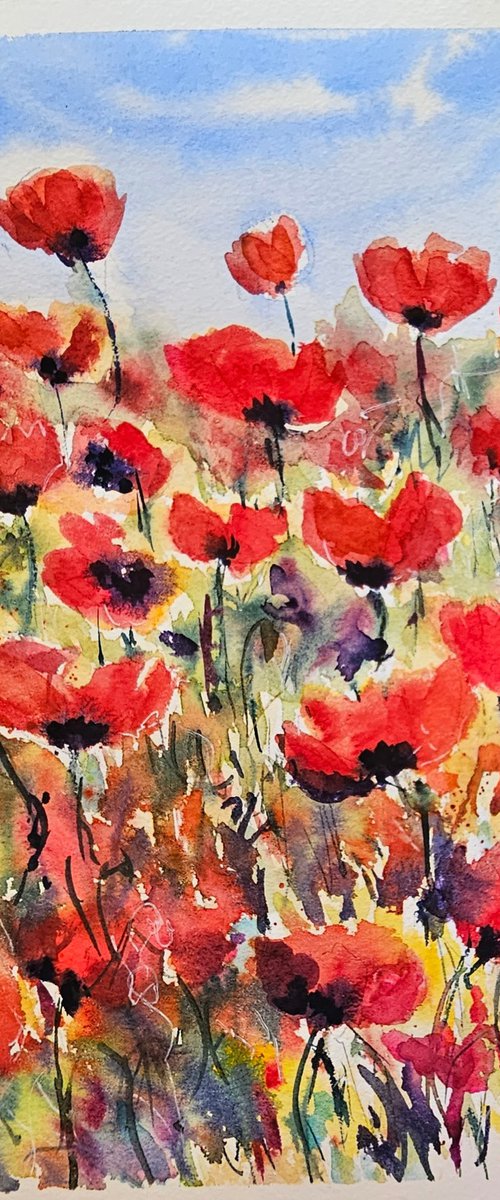 Poppy memories by Silvia Flores Vitiello